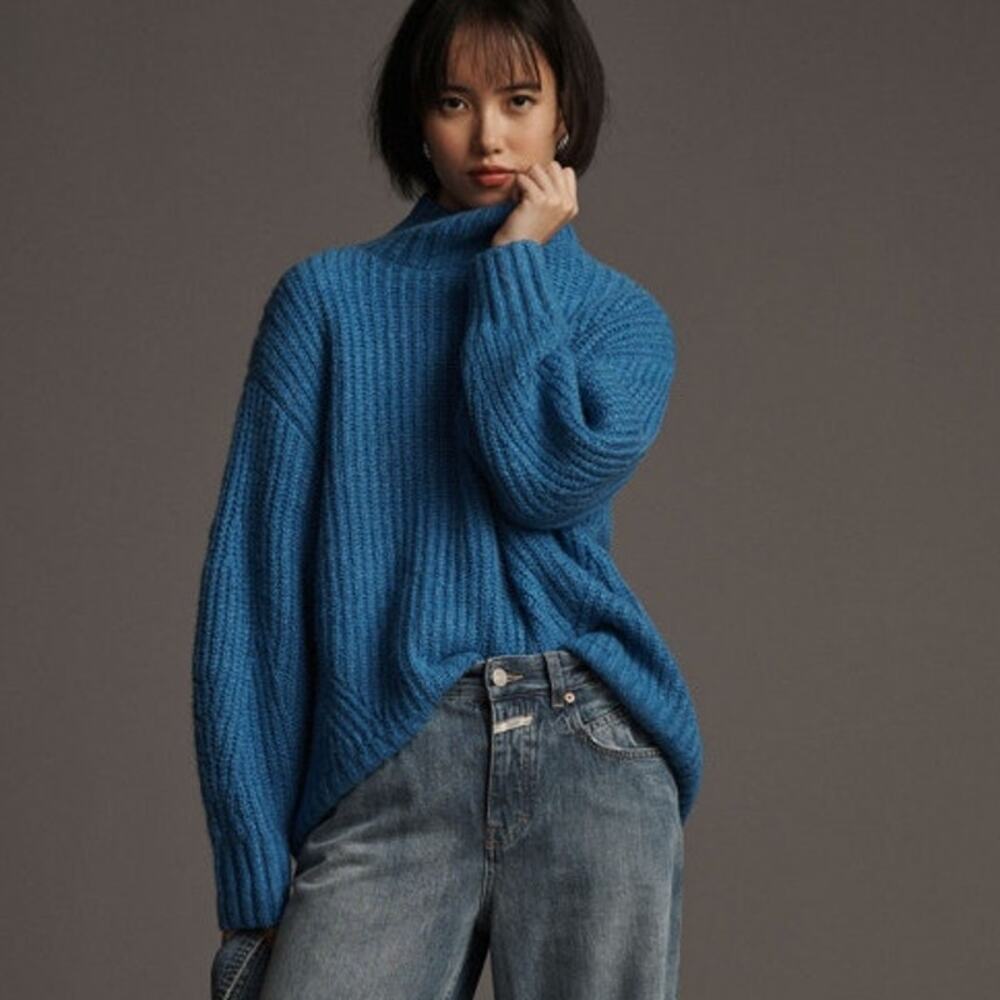 Maeve by Anthropology The Dakotah Oversized Turtleneck Sweater